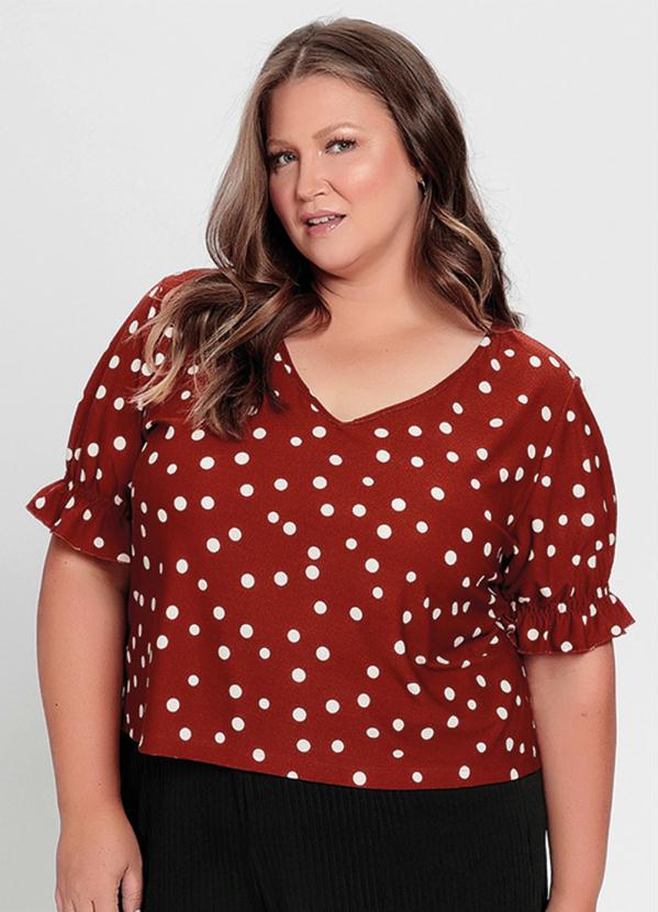 Blusa com Mangas Bufante (Po� Telha)