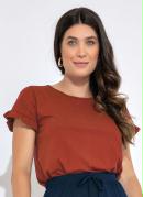 Blusa Ferrugem em Malha de Algod�o