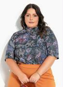 Blusa Gola Alta Cashmere Verde Plus Size