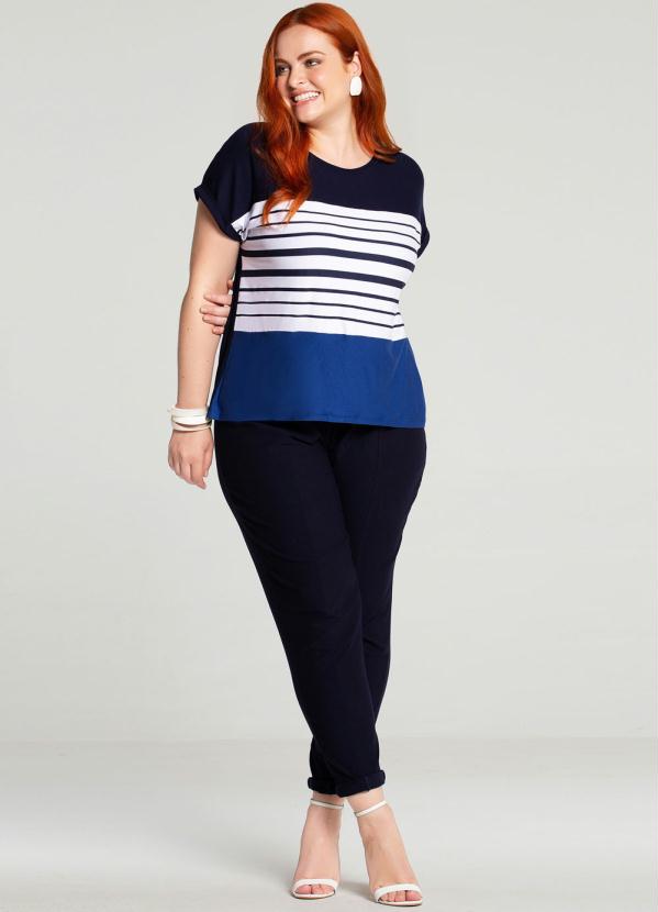 blusas plus size de malha