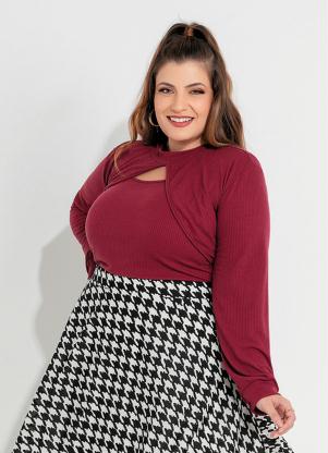 Regata e Super Cropped Plus Size (Roxo)