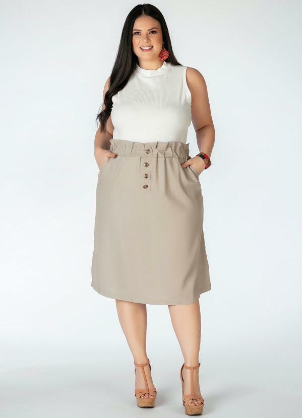 blusa plus size canelada