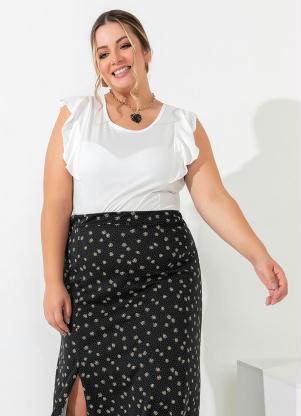 Body (Off White) com Babadinhos Plus Size
