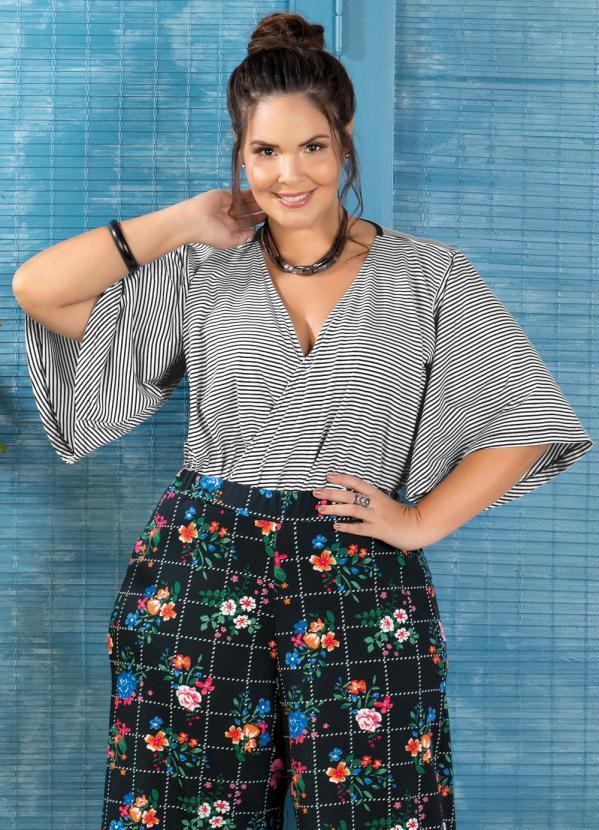 calça transpassada plus size