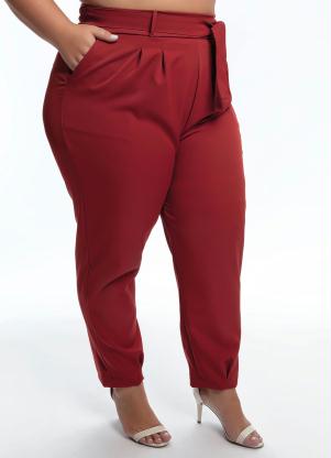 Cal�a Plus Size (Telha) com Faixa