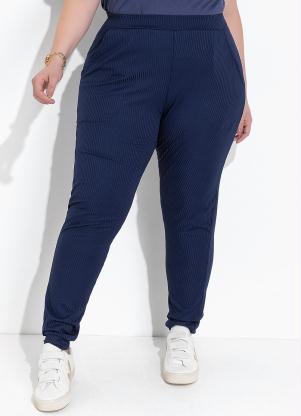 Cal�a (Azul Marinho) em Canelado