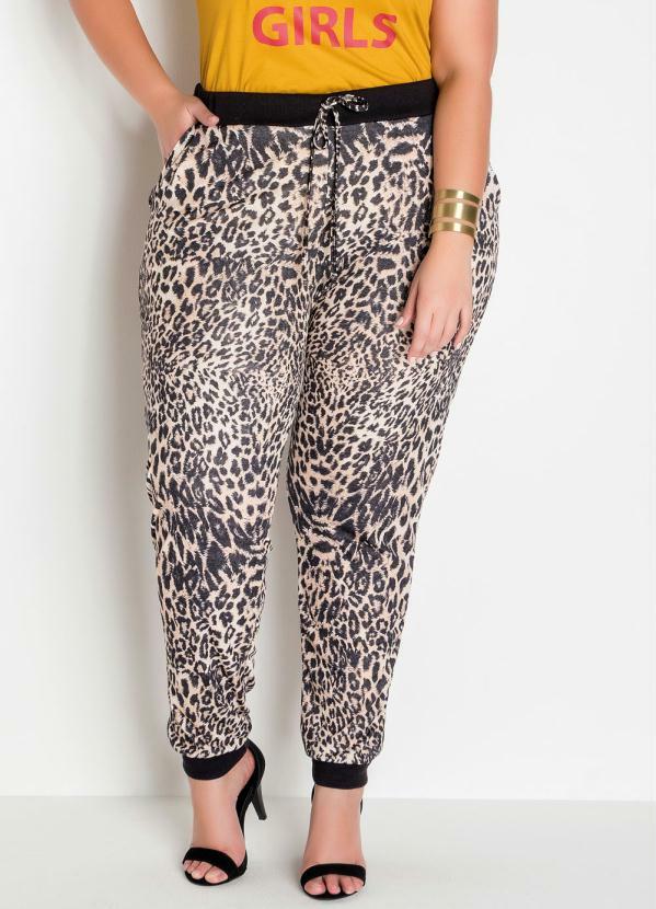 calça jogger feminina onça