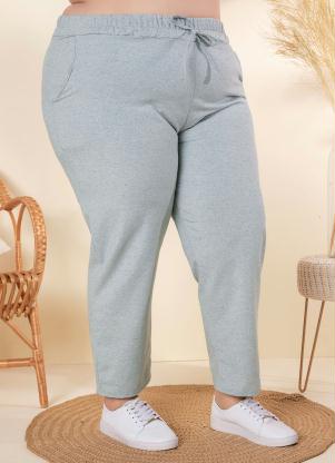 Cal�a Plus Size (Mescla) de Material Sustent�vel