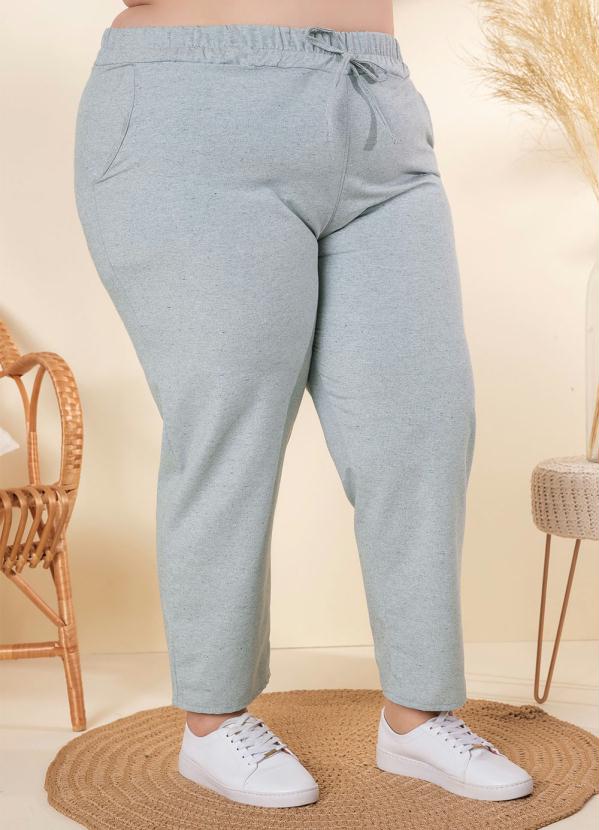 Cal�a Plus Size (Mescla) de Material Sustent�vel