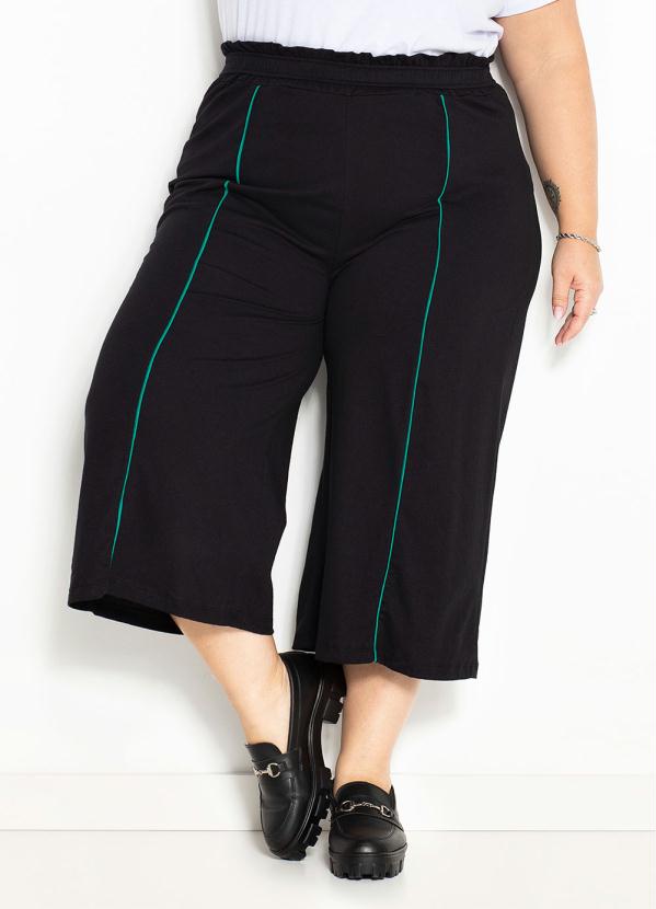 Cal�a (Preta) com Filetes Plus Size