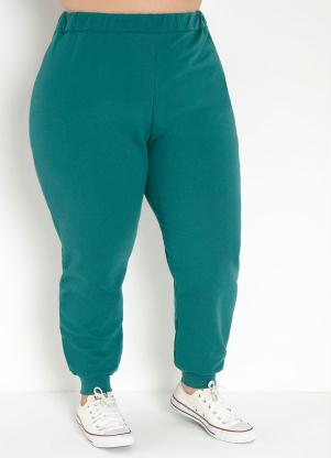 Cal�a (Verde Escura) Jogger Plus Size