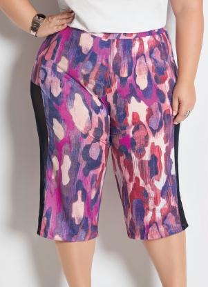 Pantacourt com Recorte em Tule (On�a Colorida)