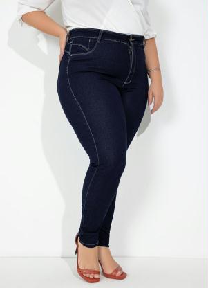 Cal�a (Jeans) Cigarrete B�sica Plus Size Sawary
