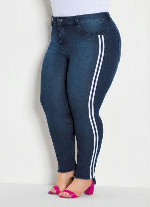 calça jeans colorida feminina plus size