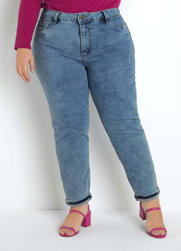 Cal�a (Jeans) Cropped B�sica Sawary Plus Size
