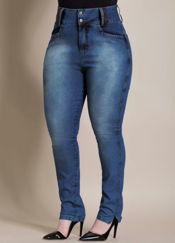 calça jeans cos largo