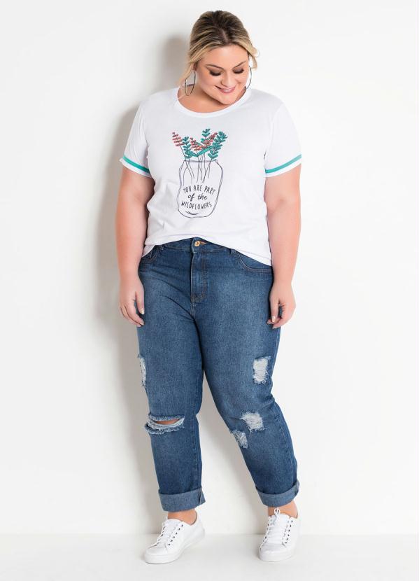 calça jeans boyfriend plus size