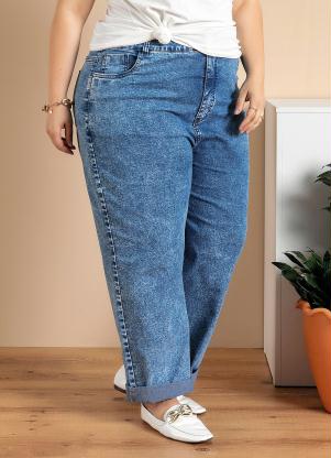 Cal�a Plus Size (Azul Claro)
