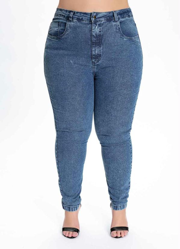 Cal�a Plus Size (Jeans M�dio) Skinny