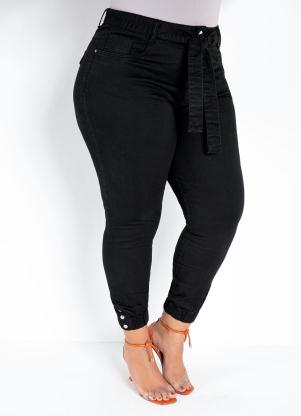 Cal�a (Preta) Jogger Plus Size Sawary