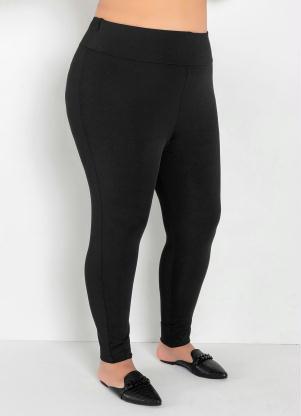 Legging (Preta) com Cós Largo Plus Size Legging (Preta) com Cós Largo Plus Size