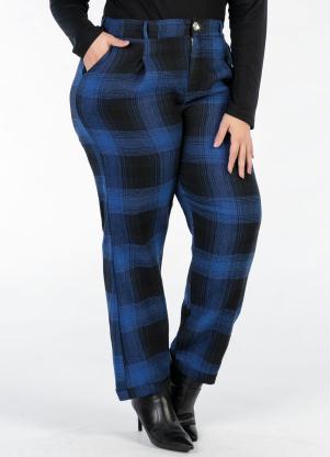 Cal�a Plus Size Flanela (Xadrez)
