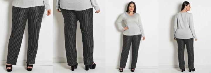 Cal�a Social Plus Size Risca de Giz