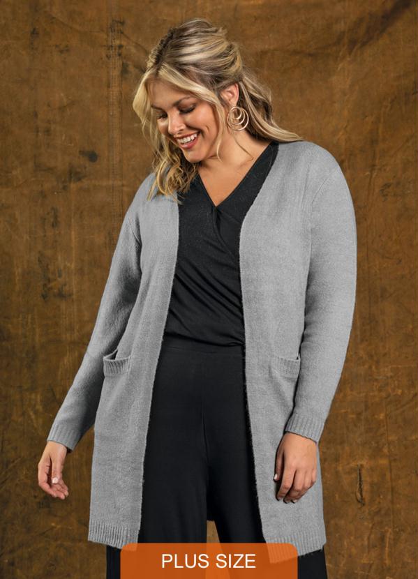 cardigan feminino em tricô