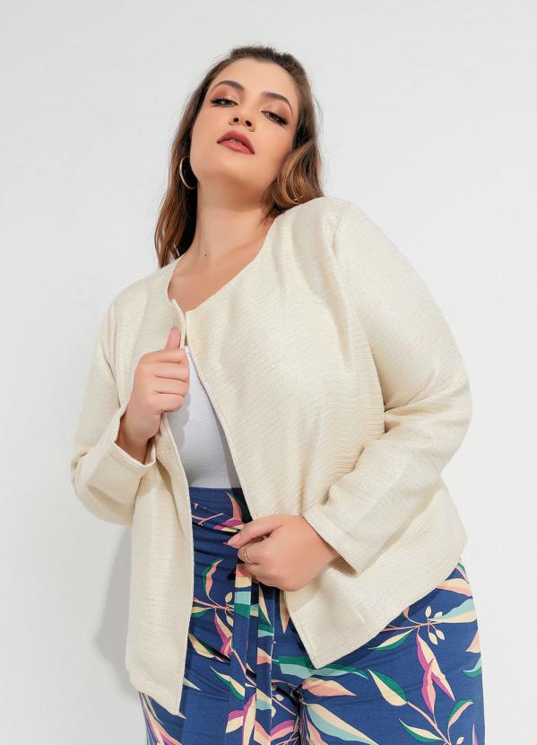 Casaco Plus Size (Bege)