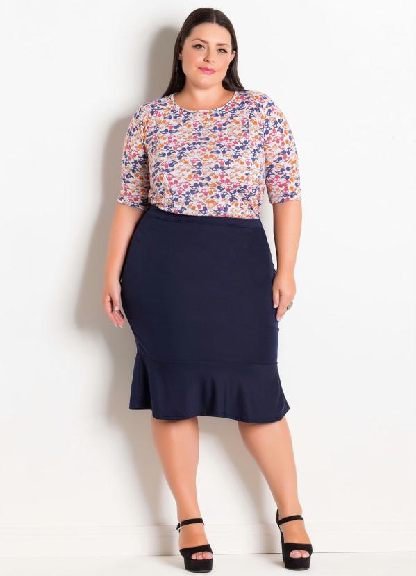 conjuntos de saia e blusa plus size