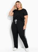 Conjunto Preto com Blusa e Cal�a Plus Size