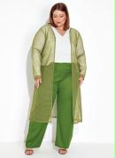 Conjunto Verde Cardigan e Calça Plus Size