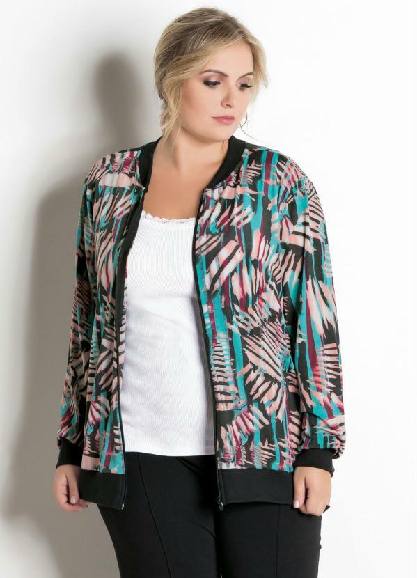 jaqueta bomber plus size feminina