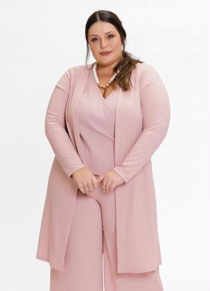 Kimono Plus Size (Rose) com Mangas Longas Kimono Plus Size (Rose) com Mangas Longas
