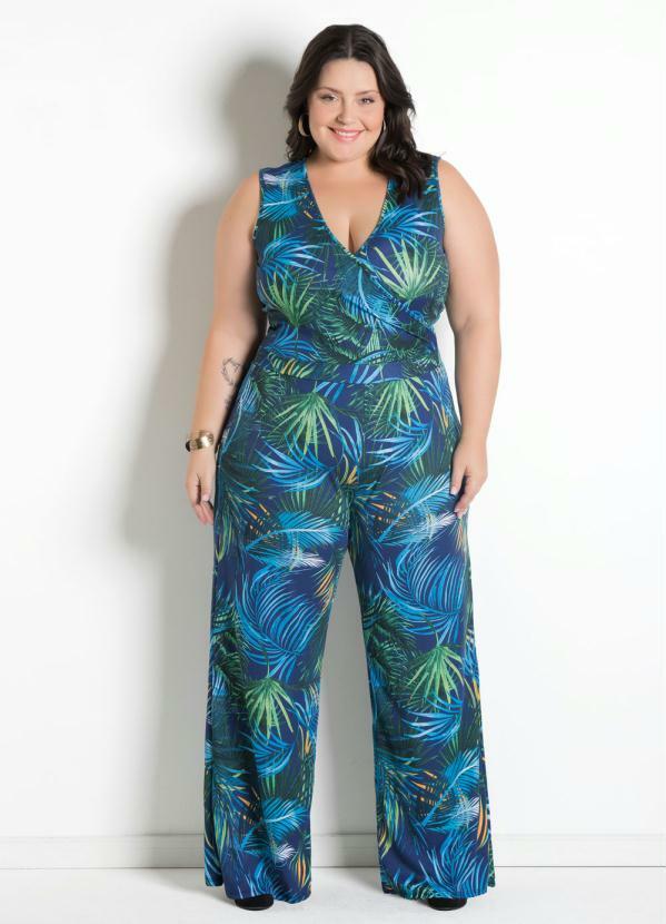 macacão pantalona plus size