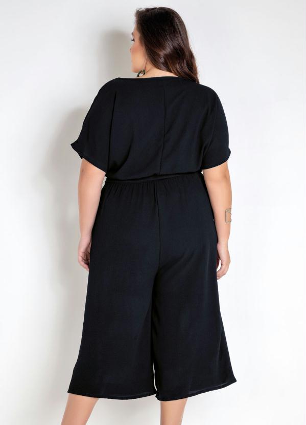 pantacourt preta plus size