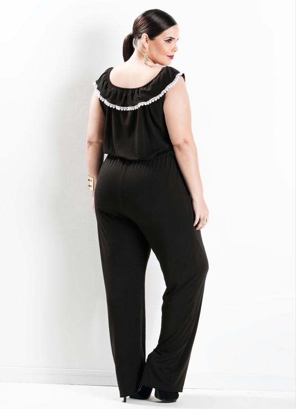 macacao ombro a ombro plus size