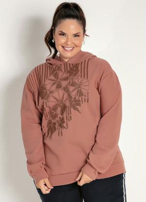 moletom feminino com capuz plus size