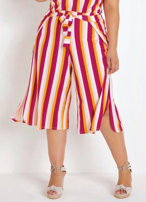 Calça Envelope com Amarração (Listrada) Plus Size Calça Envelope com Amarração (Listrada) Plus Size