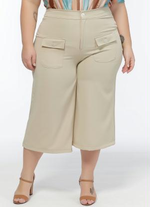 Calça Plus Size (Caqui) com Bolsos Calça Plus Size (Caqui) com Bolsos