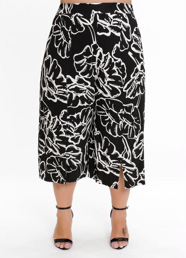 Cal�a Plus Size (Floral Unicor) Pantacourt