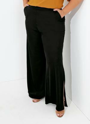 Cal�a (Preta) com Fendas Laterais