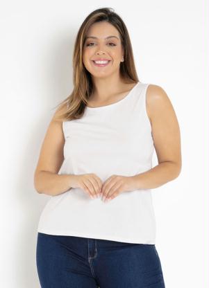 Regata Feminina Unissex Plus Size (Branca) Regata Feminina Unissex Plus Size (Branca)