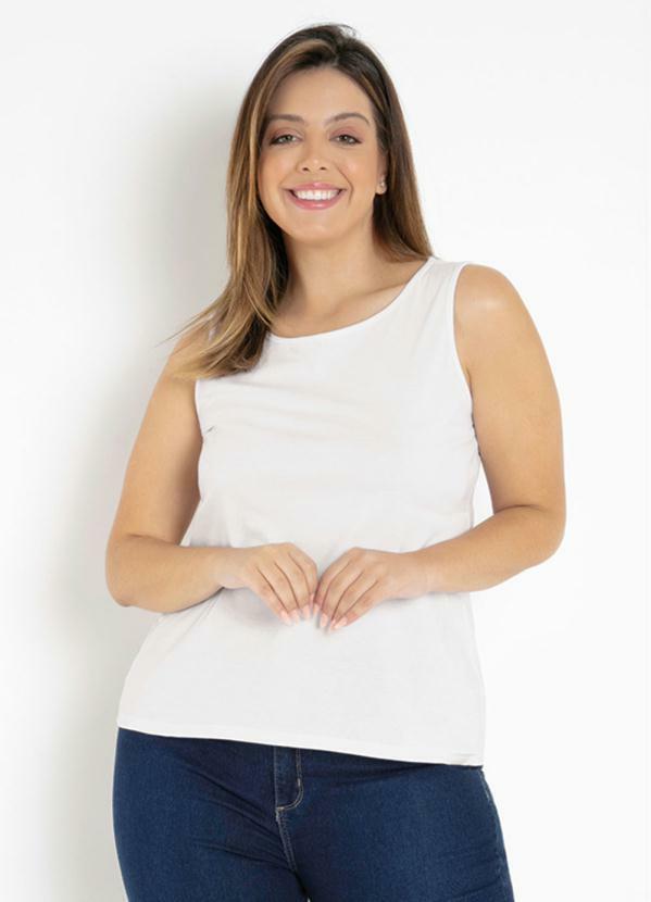 Regata Feminina Unissex Plus Size (Branca) Regata Feminina Unissex Plus Size (Branca)