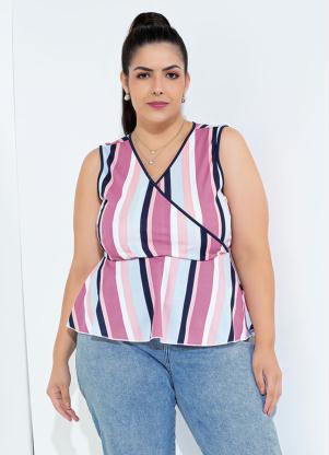 Regata (Listrada) com Babado na Barra Plus Size