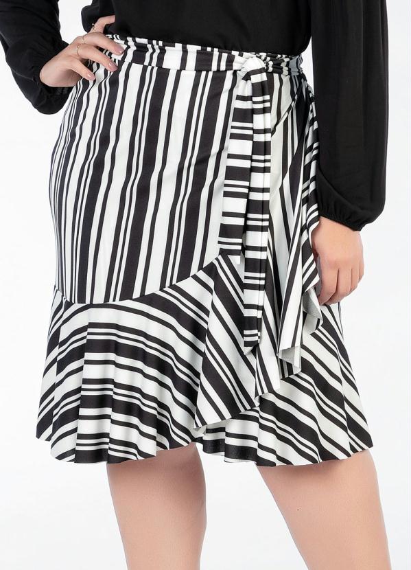 Saia Plus Size (Listrada) com Babados