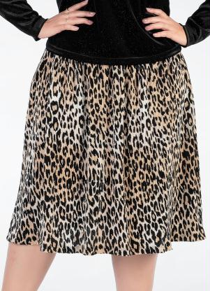 Saia Plus Size (On�a) Plissada