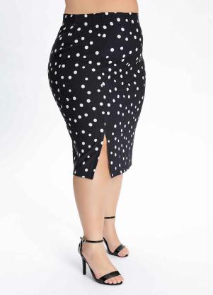 Saia Plus Size (Po�) com Fenda