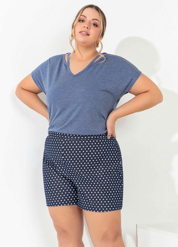 Short (Po�) com El�stico Plus Size