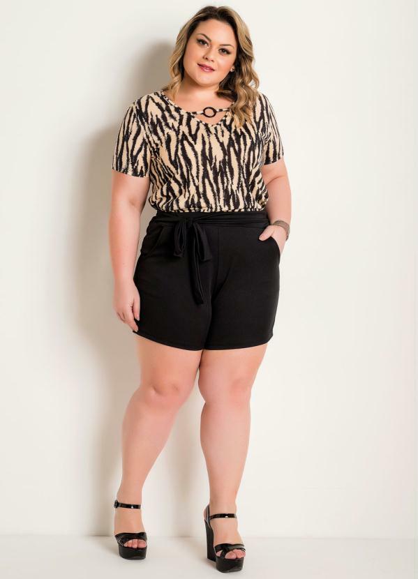 short preto combina com que cor de blusa